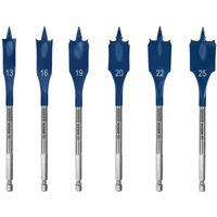 Bosch Spade Drill Bit (Pack of 6) in Blue