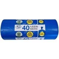 Tidyz 32L Rubble Sacks (Pack of 40) in Blue