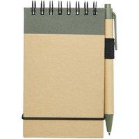 Bullet Zuse Jotter & Pen 1.5cm x 13.4cm x 7.8cm in Natural | Size: 1.5 cm x 13.4 cm x 7.8 cm