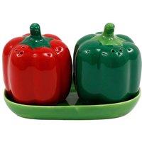 Something Different Bell Pepper Salt & Pepper Shakers in Red