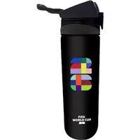 FIFA Plastic Flip Up 750ml Water Bottle in Black