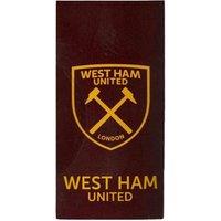 West Ham United FC Jacquard Towel in Dark Red