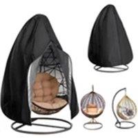 Nordara Egg Chair Cover Garden Outdoor in Black | Size: 100 cm