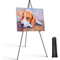 Nordara Artist Easel Large Tripod Floor in Black | Size: 100 cm