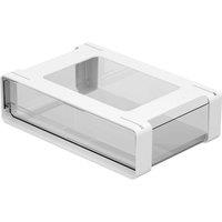Nordara White Large Under Cabinet Drawer Organizer Sliding Storage