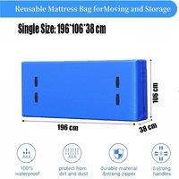 Nordara Mattress Storage Bag 196x106x38cm, Duty Waterproof with 8 Handles in Blue | Size: 196 x 106 x 38 cm
