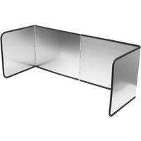 Nordara Kitchen Splatter Screen Stove Shield Guard Folding Oil-proof Splash in Silver | Size: 80 cm