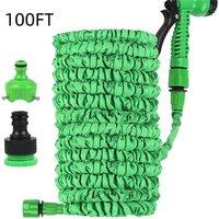 Nordara 100FT Expandable Garden Hose Anti Kink 7 Function Water Spray Gun New in Green | Size: 1.25kg