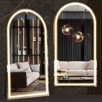 CASSILANDO 180x80cm Illuminated Full Length Mirror Wall Mirror with LED Dimmable in Cool White | Size: 180 cm x 80 cm