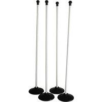 Aresson Rounders Post & Base Set (Pack of 4) in White