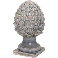 Hill Interiors Ceramic Acorn Ornament in Grey