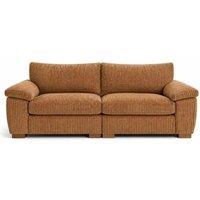 Bliss Furniture Amalfi 3 Seater Split Sofa Soft Fabric in Beige in Tan | Size: 3 Pack