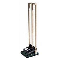 Carta Sport Wooden Cricket Spring Stumps Set in Brown