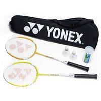 Yonex 2 Player Badminton Set (Pack Of 5) in Jet Black