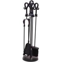 Hill Interiors Crook Top Companion Set in Black