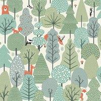 Muriva My Kingdom Wild Wood Textured Wallpaper in Green