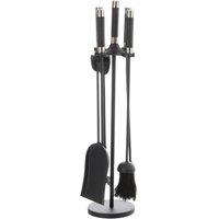 Leecroft Contemporary Companion Set Black Nickel 25