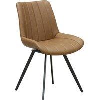 Hill Interiors Malmo Swivel Dining Chair in Tan