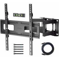Nordara TV Wall Mount for 23-70 LED LCD Swivel Tilt Double Arm in Black