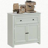 Nordara Sideboard, Kitchen Storage Cabinet w/ Adjustable Shelf, Drawer in Green | Size: 80 cm x 80 cm