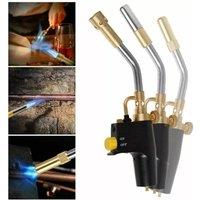Nordara Propane Mapp Gas Blow Torch Welding Soldering Brazing with 3 TIPS in Gold