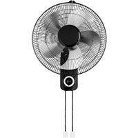 Nordara Wall Fan 16inch Wall Mounted in Black