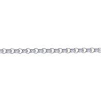 Jewelco London Women's Silver Carved Filigree Belcher Chain Bracelet
