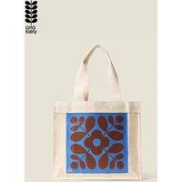 Orla Kiely Women's Flower Tile Canvas Tote - Electra in Cream