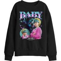 Netflix Kpop Demon Hunters Saja Boys Baby Homage Kids Sweatshirt, Black | Size: 9-11 Years
