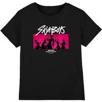 Netflix Kpop Demon Hunters Saja Boys Pink Demons Kids T-Shirt, Black | Size: 12-13 Years
