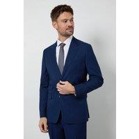 Burton Men's Royal Blue Textured Slim Fit Suit Jacket | Size: 40R