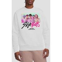 Netflix Kpop Demon Hunters Saja Boys Photo Frame Sweatshirt, White | Size: XL
