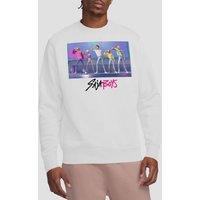 Netflix Kpop Demon Hunters Saja Boys Soda Pop Dance Sweatshirt, White | Size: Medium