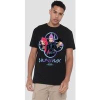 Netflix Kpop Demon Hunters Huntrix Girls Logo T-Shirt, Black | Size: 3XL