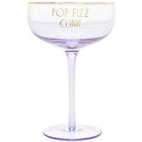 Lesser & Pavey Novelty Purple Coupe Cocktail Glass - Pop Fizz Clink