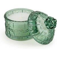 Candlelight Round Embossed Candle Jar Chengdu Green
