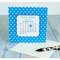 Uniqueful Personalised New Baby Coaster Card Gift