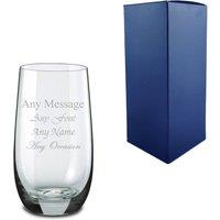 Uniqueful Personalised Engraved 350ml Roma Crystalite High Ball Glass in Clear | Size: 1000ml