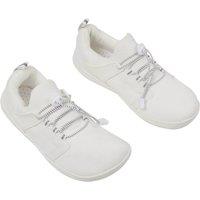 Men's Breathable Mesh Trainers in White | Size: 9