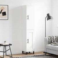 Berkfield Home Highboard White 34.5x34x180 cm Engineered Wood