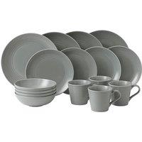 Royal Doulton Gordon Ramsay Maze Dark Grey 16 Piece Dinnerware Set