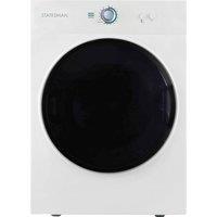 Statesman TD03VFW Freestanding Compact Vented Tumble Dryer, 3kg Drying Capacity, 3 Drying Programmes, Overheat Sensor, White