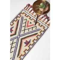 Homescapes Goa Multi Colour Kilim Runner Wool Rug 66 x 200 cm | Size: 66 cm x 200 cm