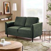 FurnitureboxUK Logan Fabric 2 Seater Sofa in Green