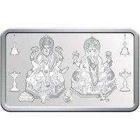 Raina Jewels 999.9 Fine Silver 10g Lakshmi Ganesh Diwali Gift Bar for Prosperity