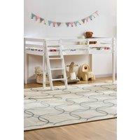 HD Designs Sydney Bunk Bed Frame Bedroom Furniture in White | Size: Single