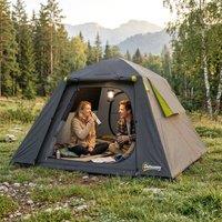OUTSUNNY 2 Man Camping Tent 3000mm Waterproof in Dark Grey