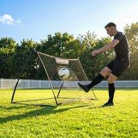 SPORTNOW Football Rebounder Net with Carry Bag & Ground Stakes in Black | Size: 150 cm