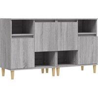 Berkfield Home Sideboards 2 pcs Grey Sonoma 60x35x70 cm Engineered Wood | Size: 60 x 35 x 70 cm