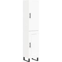 Berkfield Home Highboard White 34.5x34x180 cm Engineered Wood